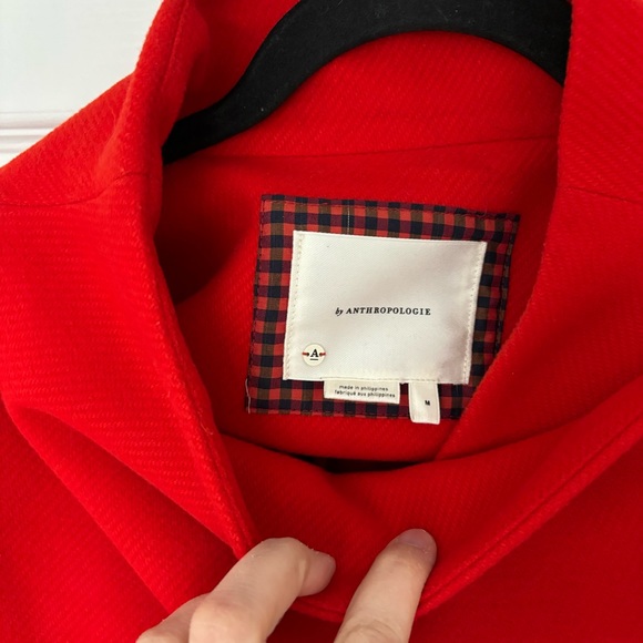 Anthropologie | Sascha Asymmetrical Coat, Red - Size M - Picture 6 of 14